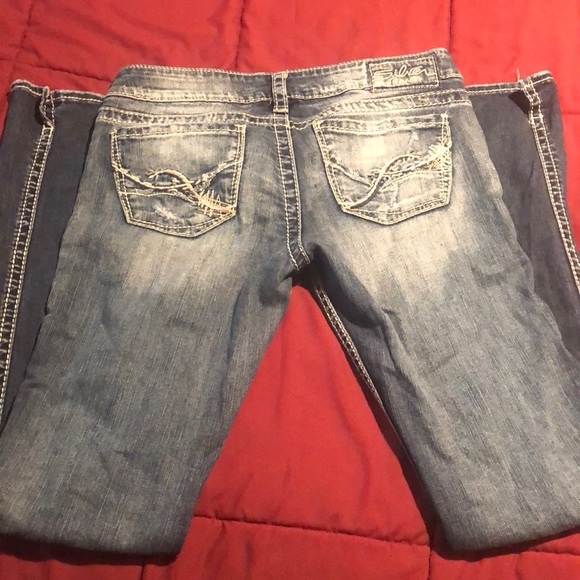 Distressed Silver Jeans - Picture 2 of 6